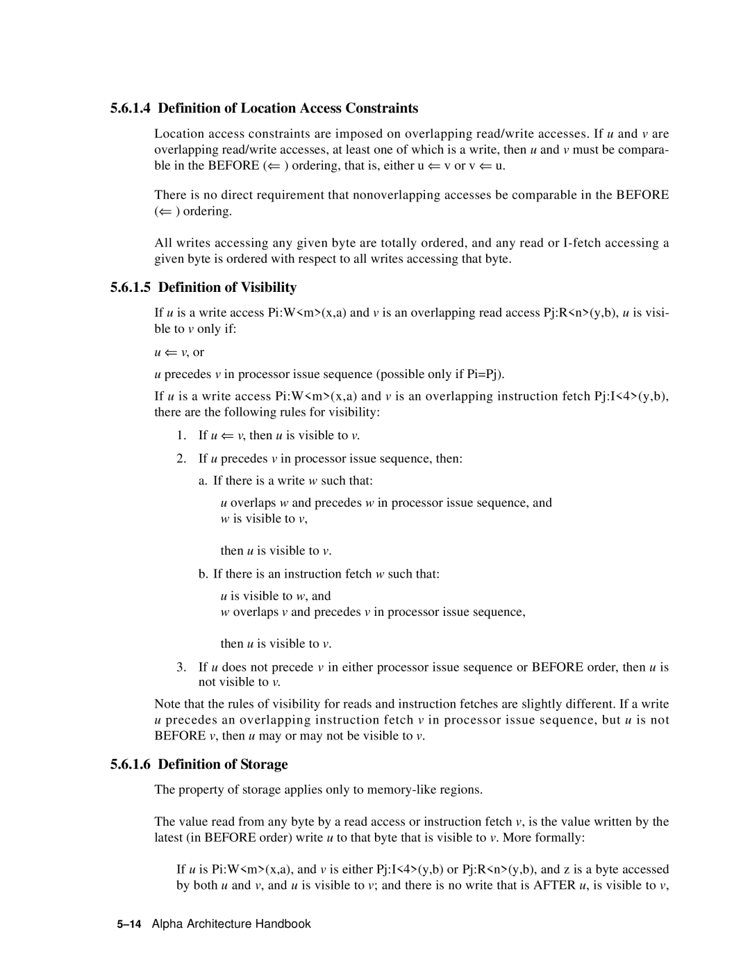 Compaq ECQD2KCTE manual Definition of Location Access Constraints, Definition of Visibility, Definition of Storage 