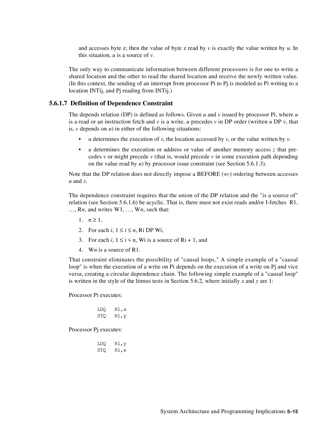 Compaq ECQD2KCTE manual Definition of Dependence Constraint 