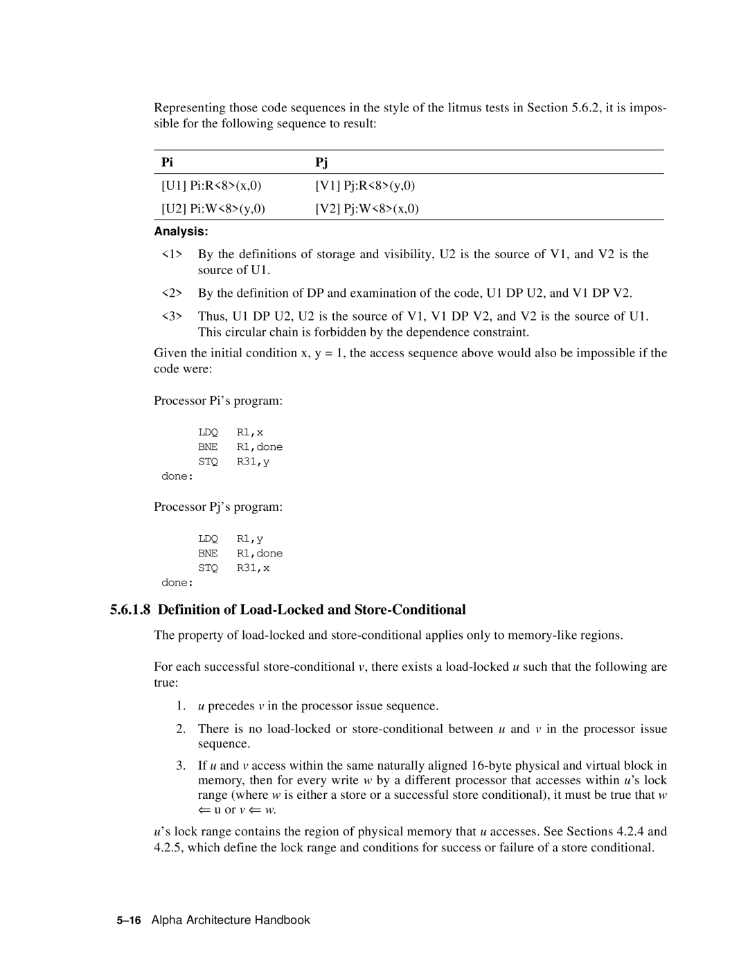 Compaq ECQD2KCTE manual Definition of Load-Locked and Store-Conditional 