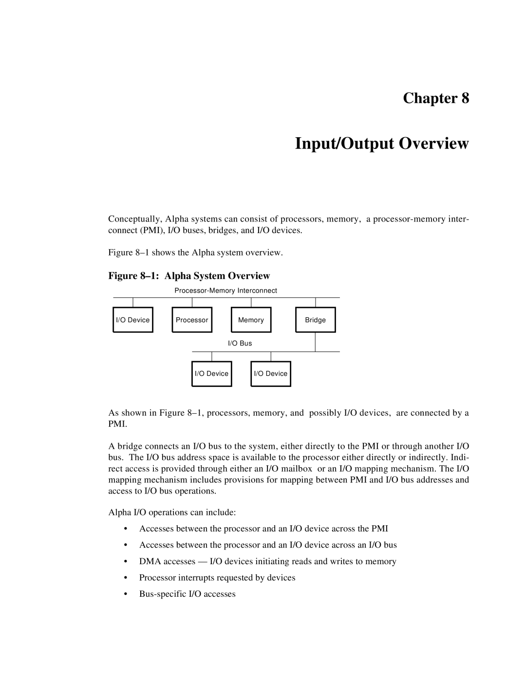 Compaq ECQD2KCTE manual Input/Output Overview 