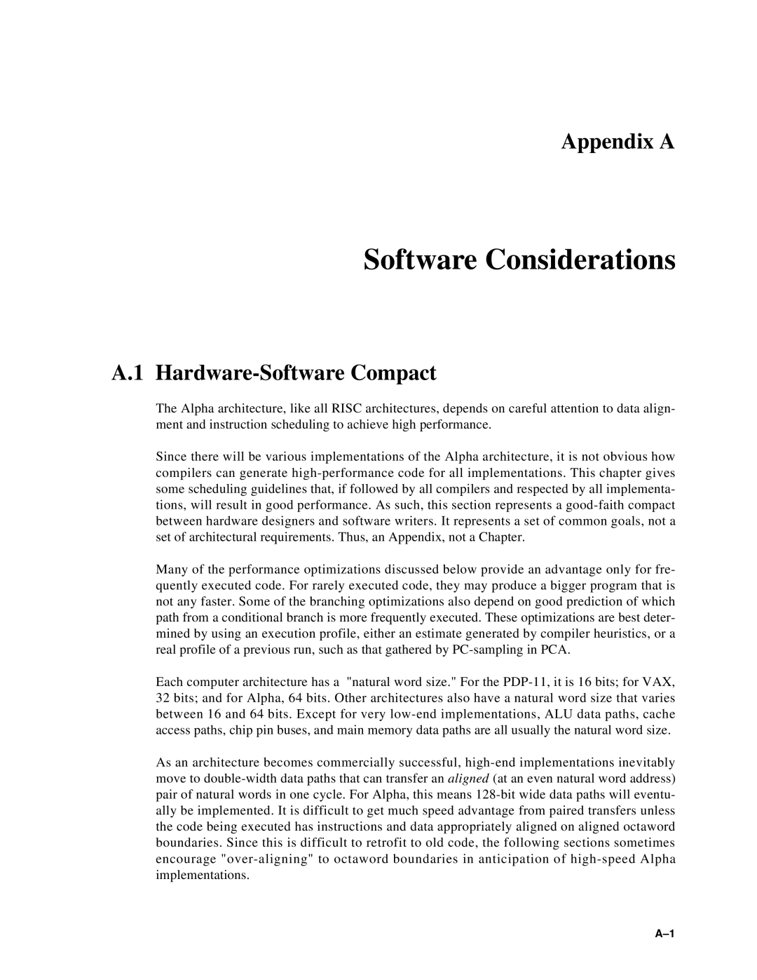 Compaq ECQD2KCTE manual Appendix a, Hardware-Software Compact 