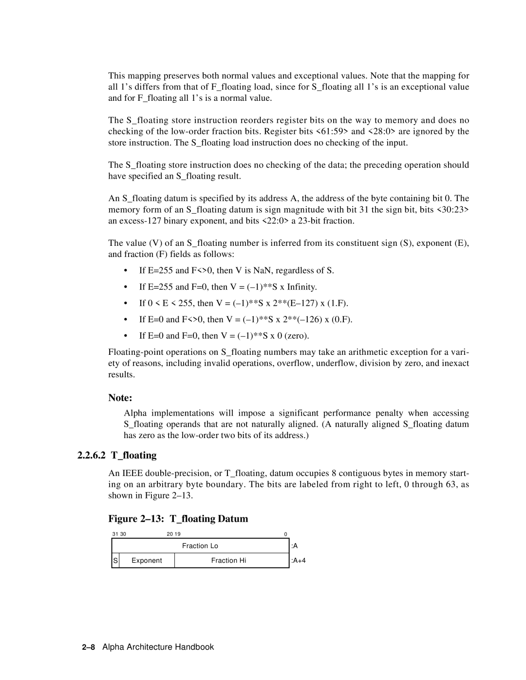 Compaq ECQD2KCTE manual Tfloating Datum 