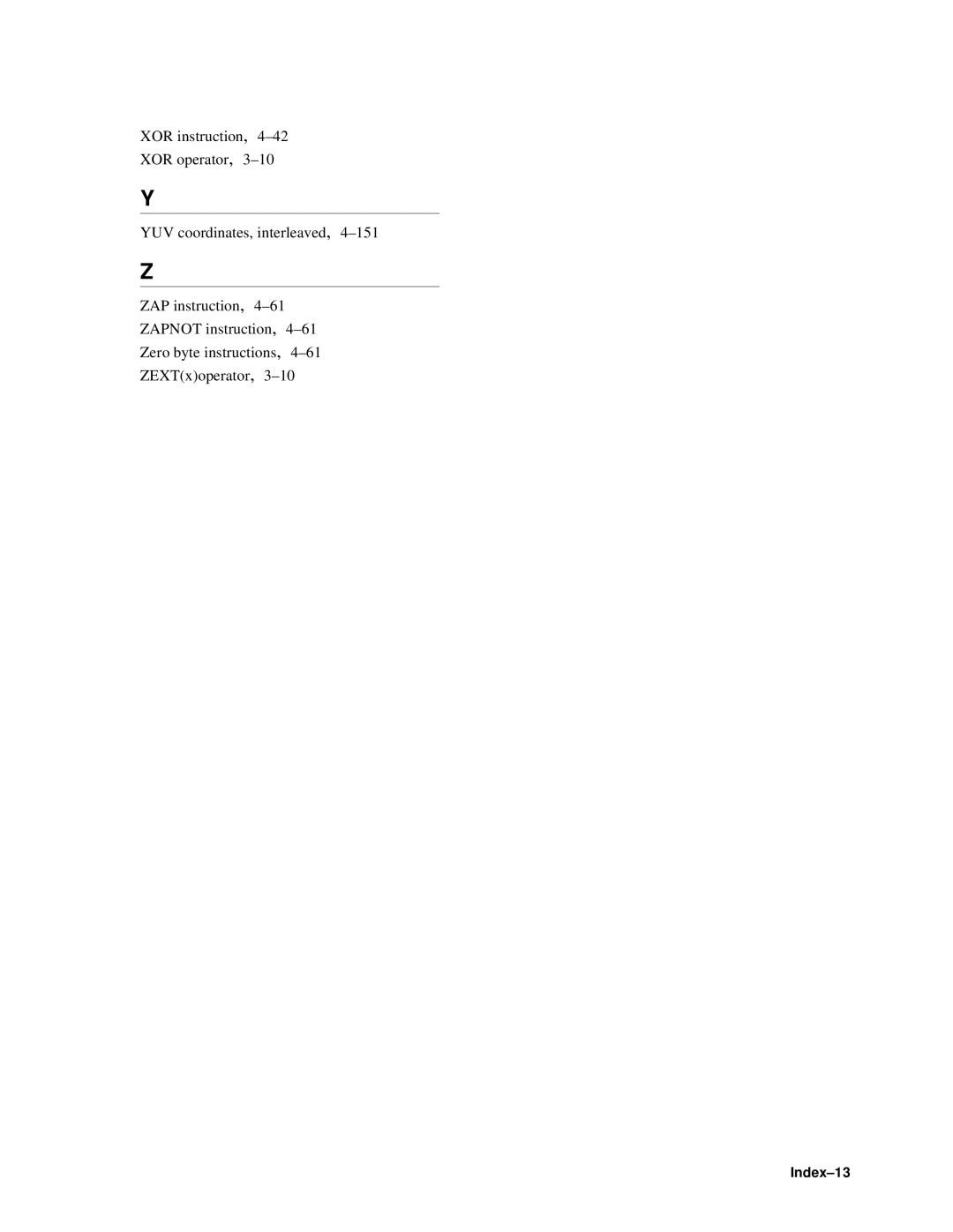 Compaq ECQD2KCTE manual Index-13 