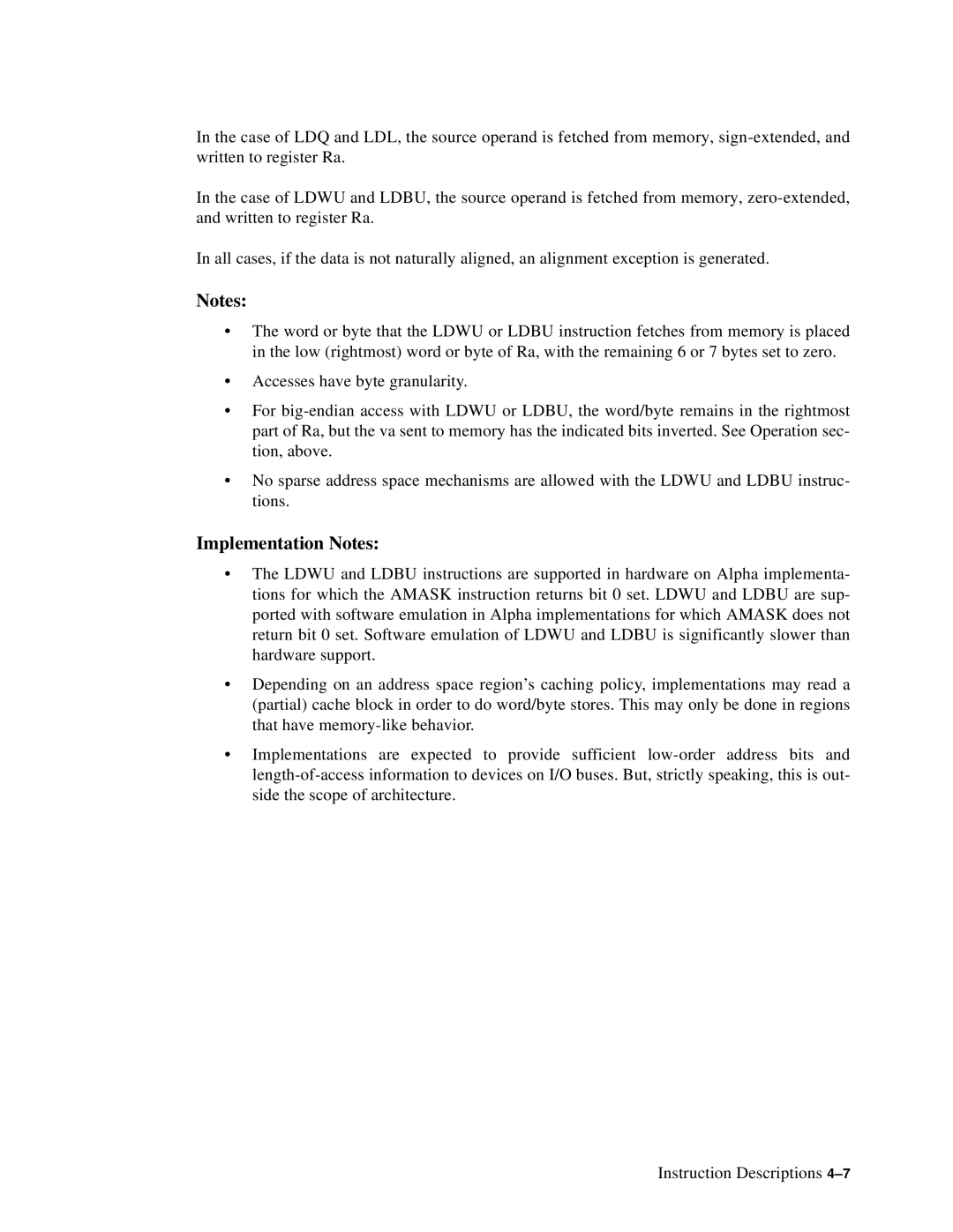 Compaq ECQD2KCTE manual Implementation Notes 