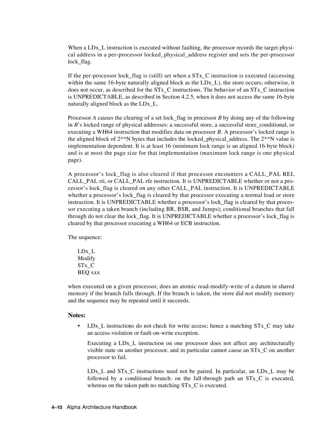 Compaq ECQD2KCTE manual 10Alpha Architecture Handbook 