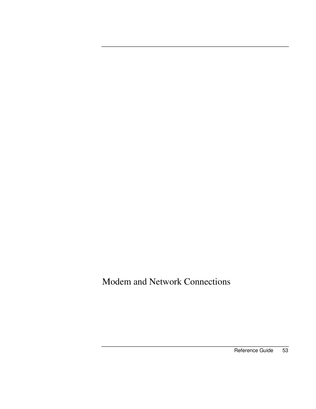 Compaq EH63V, EH65V manual Modem and Network Connections 