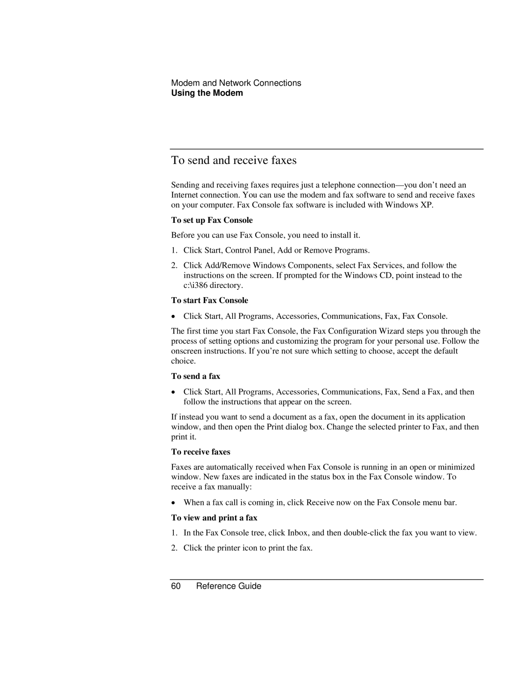 Compaq EH65V, EH63V manual To send and receive faxes 