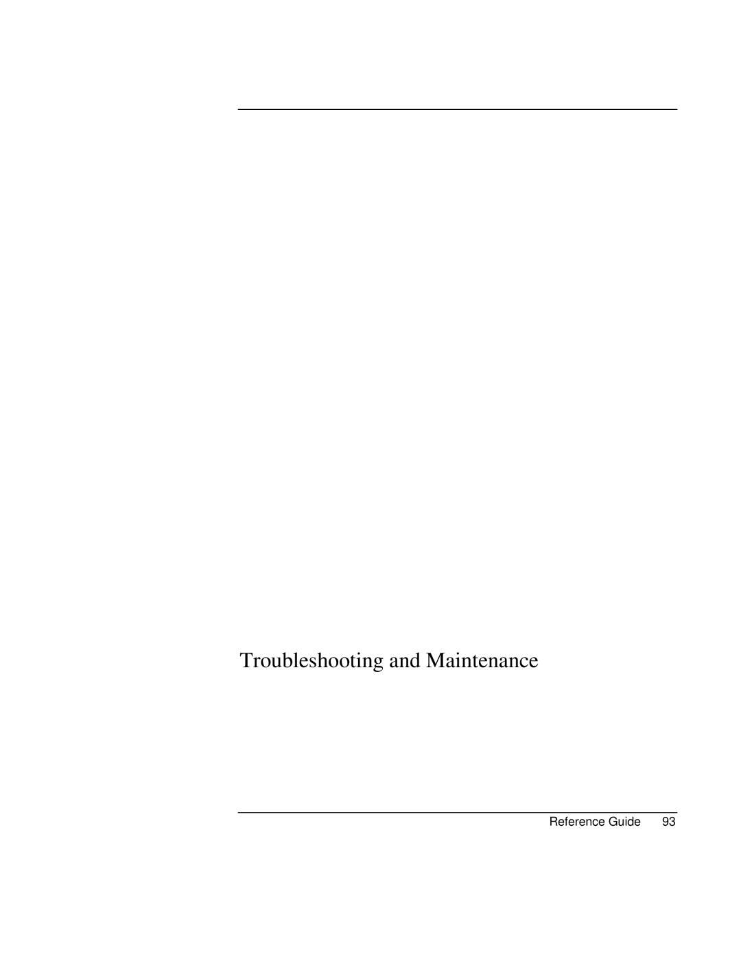 Compaq EH63V, EH65V manual Troubleshooting and Maintenance 