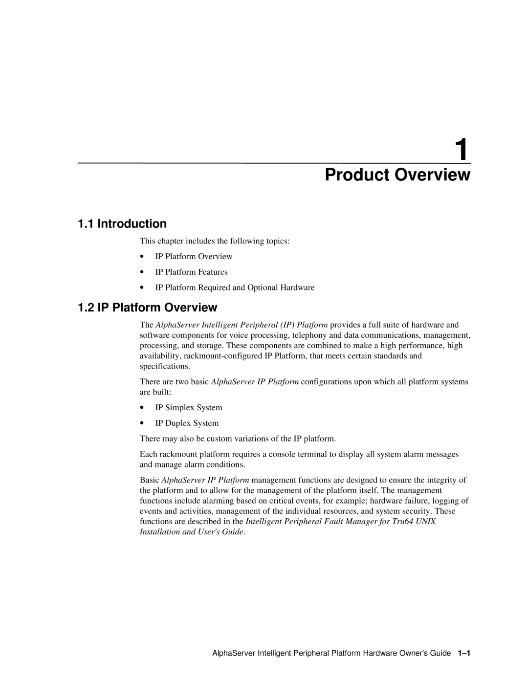 Compaq EK-ASIP2-OG. D01 manual Product Overview, Introduction, IP Platform Overview 