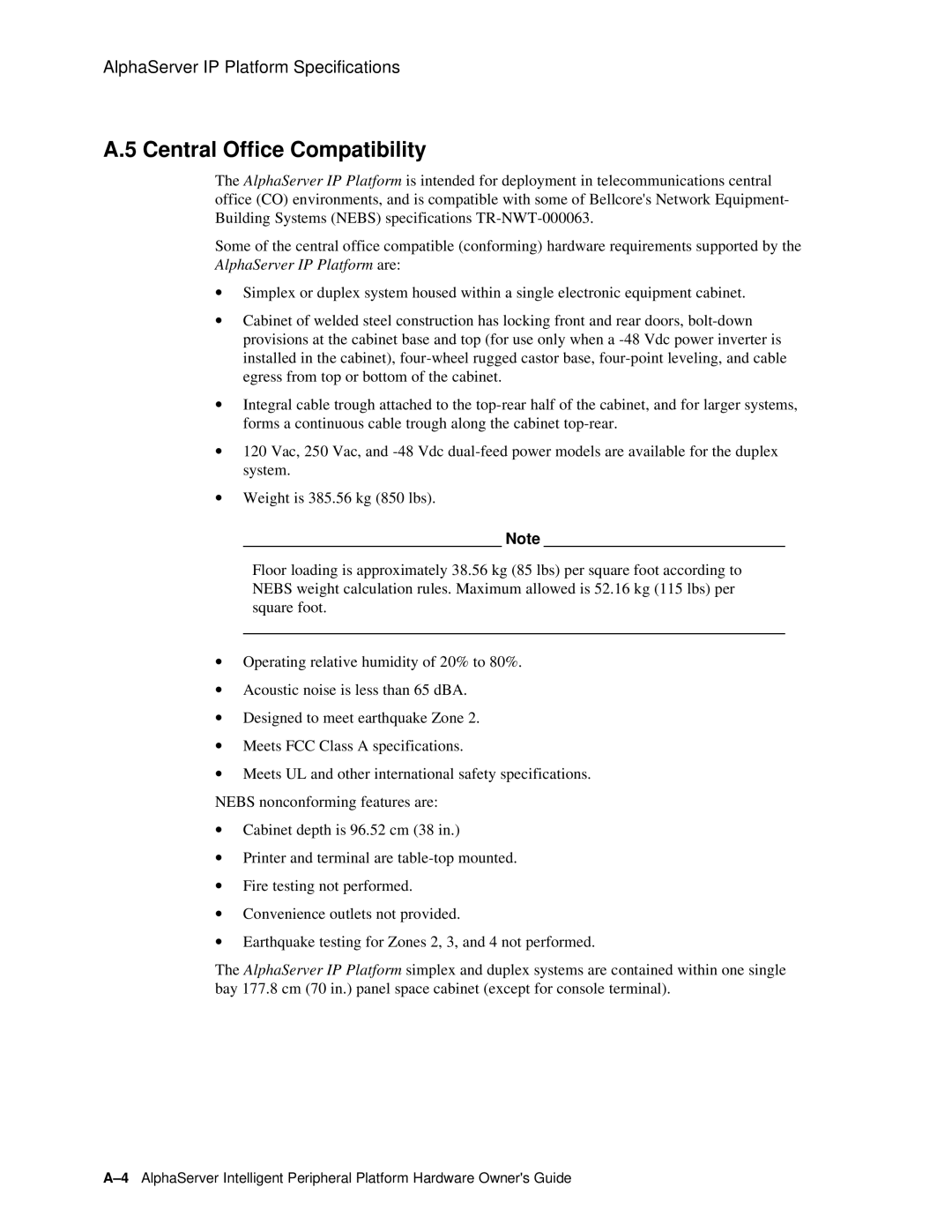 Compaq EK-ASIP2-OG. D01 manual Central Office Compatibility 