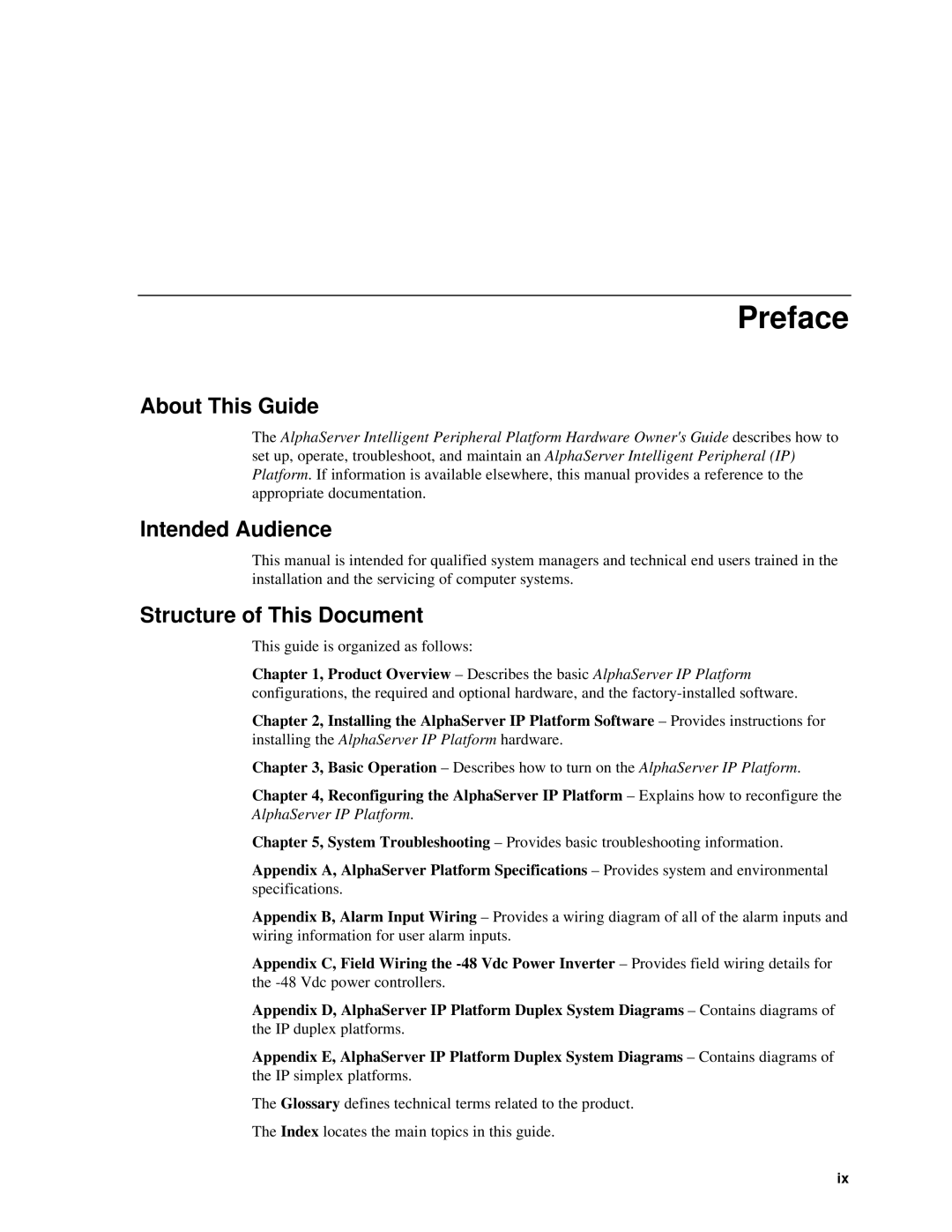 Compaq EK-ASIP2-OG. D01 manual Preface, About This Guide, Intended Audience, Structure of This Document 