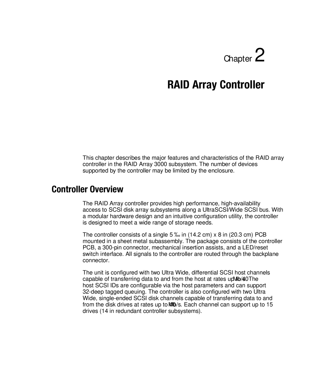 Compaq EK-SMCPO-UG. C01 manual RAID Array Controller, Controller Overview 