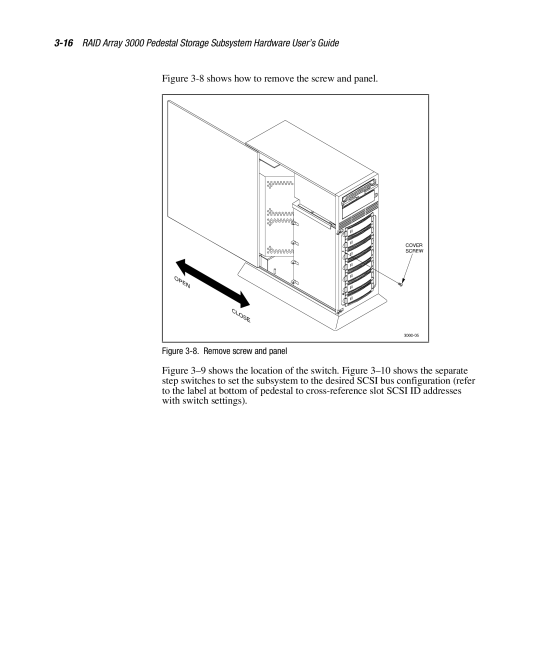 Compaq EK-SMCPO-UG. C01 manual Shows how to remove the screw and panel 