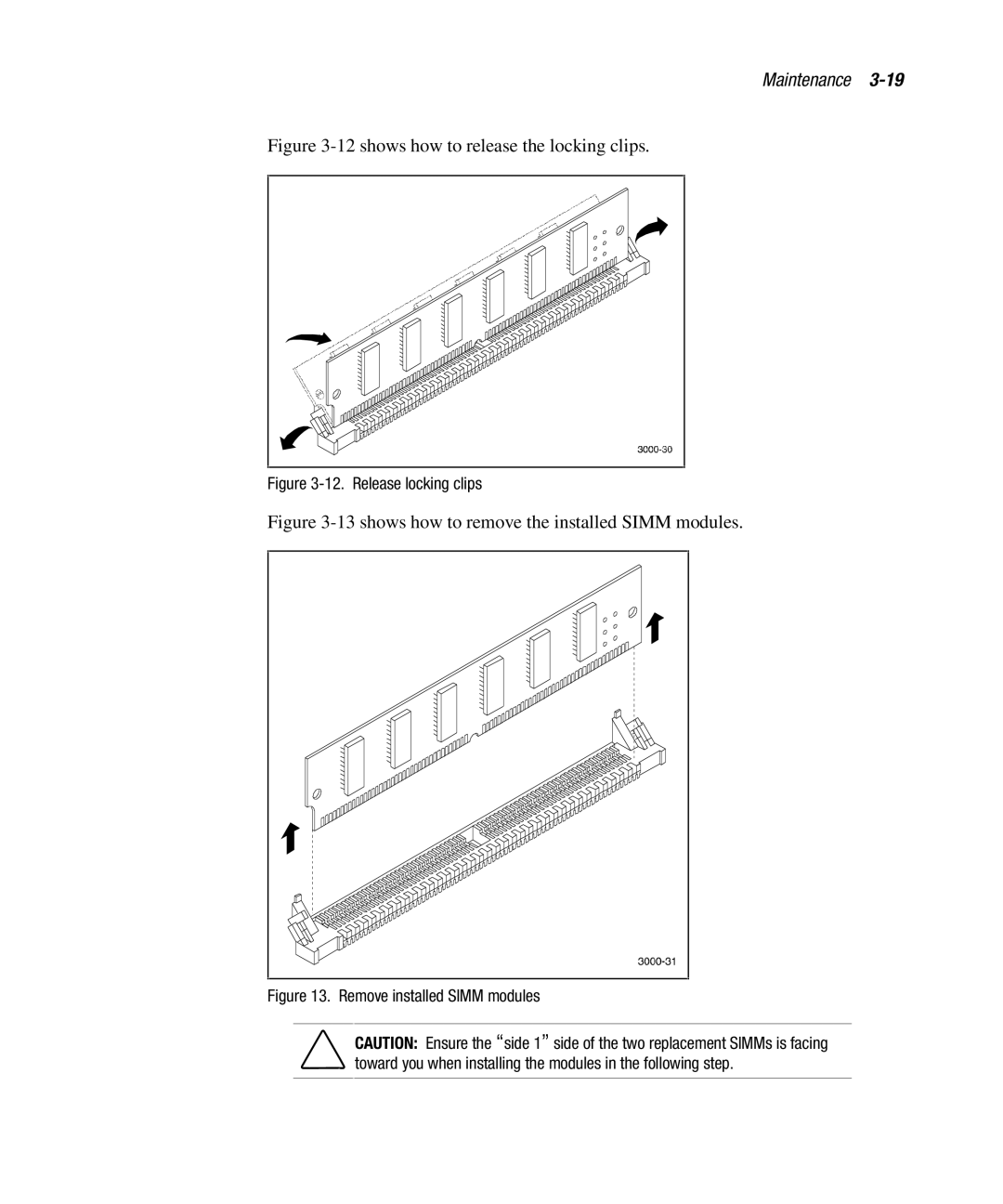 Compaq EK-SMCPO-UG. C01 manual shows how to release the locking clips 