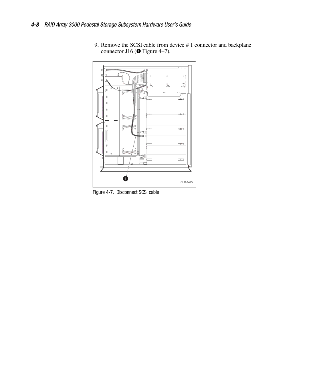 Compaq EK-SMCPO-UG. C01 manual Disconnect Scsi cable 