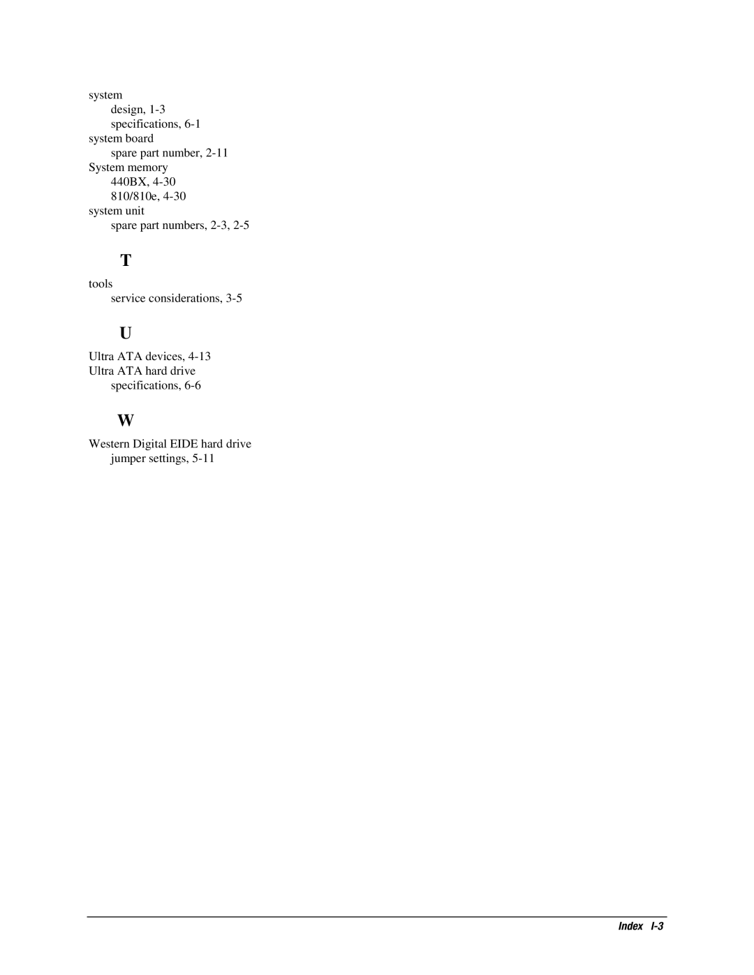 Compaq EP Series manual Index 