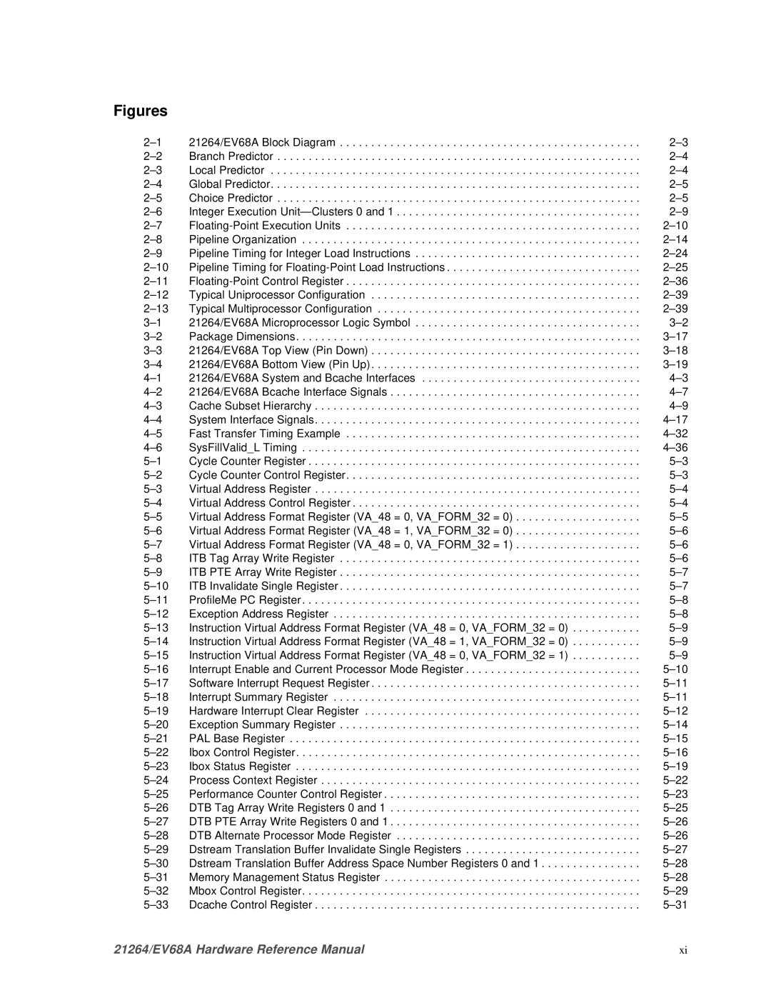 Compaq EV68A specifications Figures 