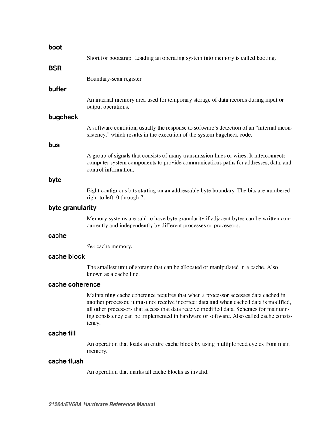 Compaq EV68A specifications Bsr 