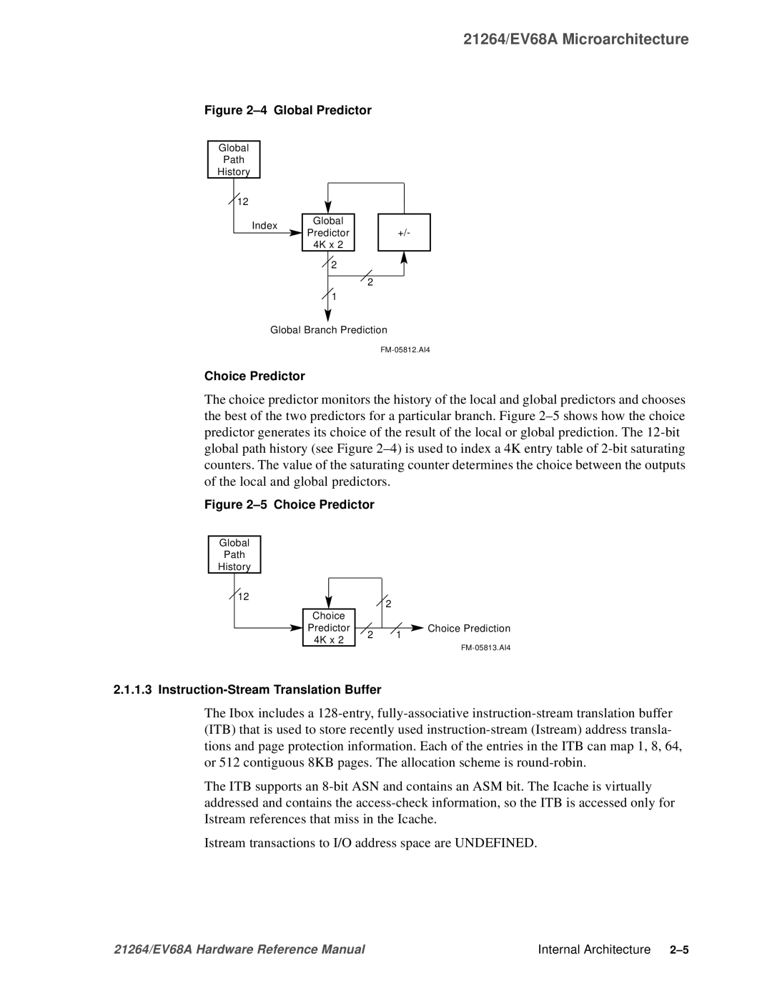 Compaq EV68A specifications Choice Predictor, Instruction-Stream Translation Buffer 