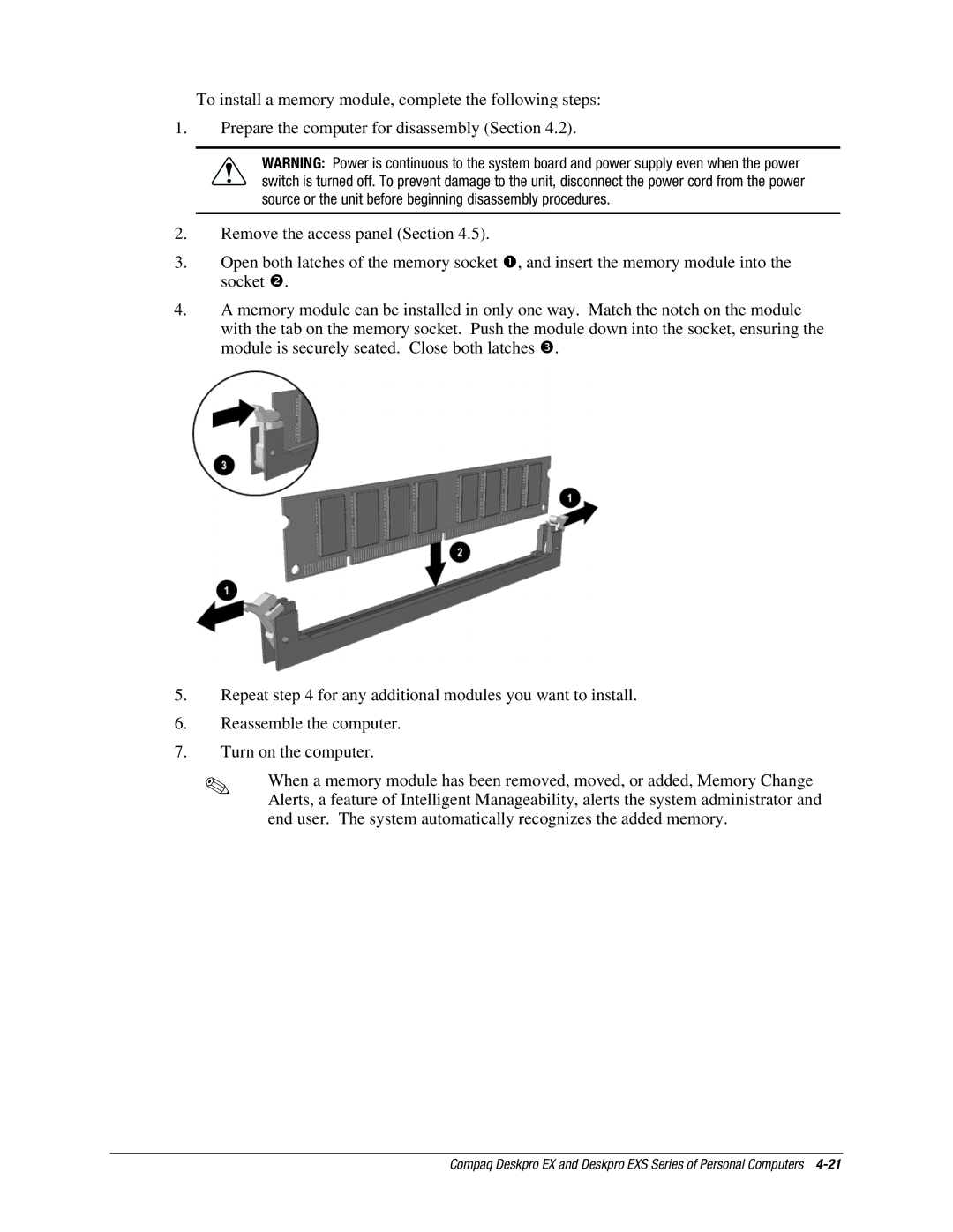 Compaq EXS Series, EX Series manual 