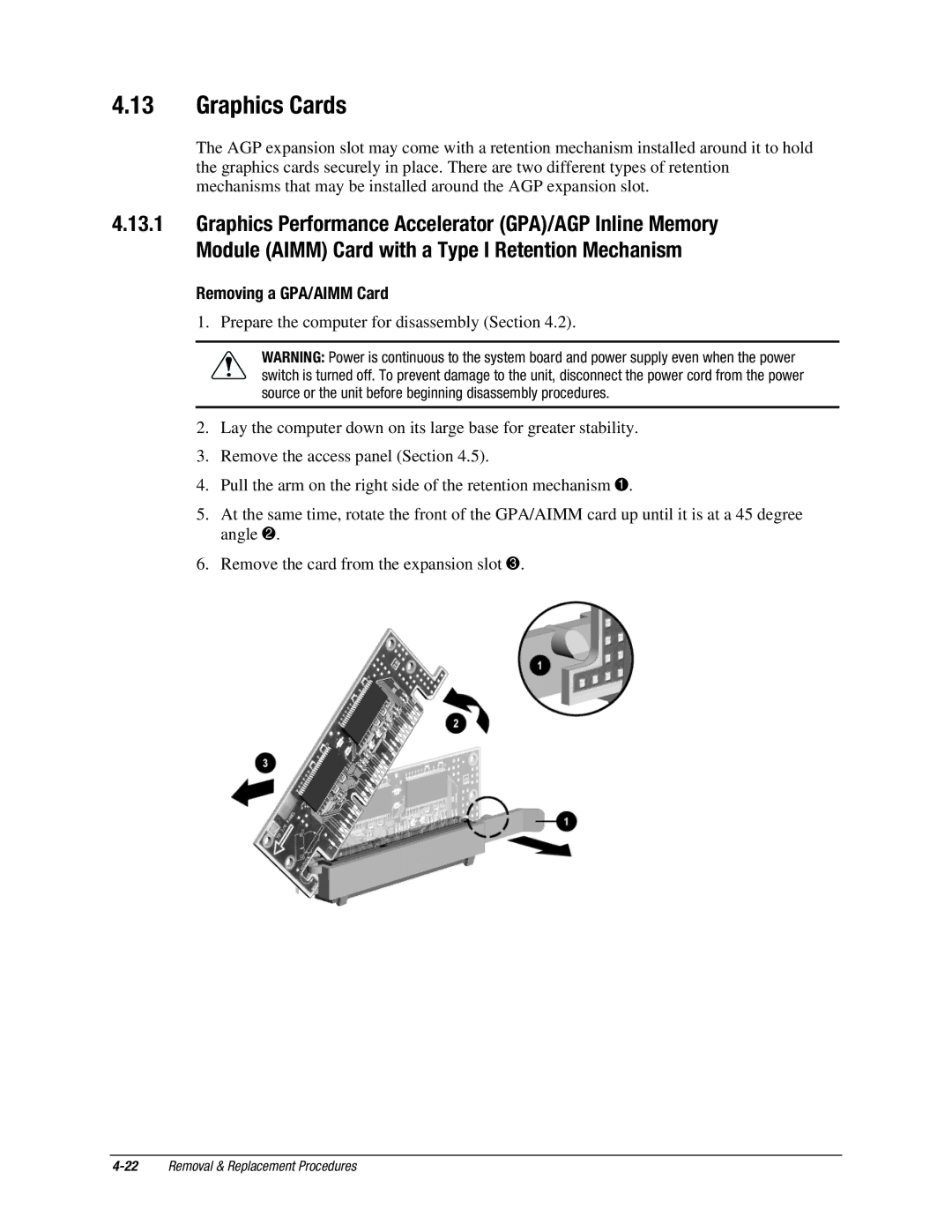 Compaq EX Series, EXS Series manual Graphics Cards 