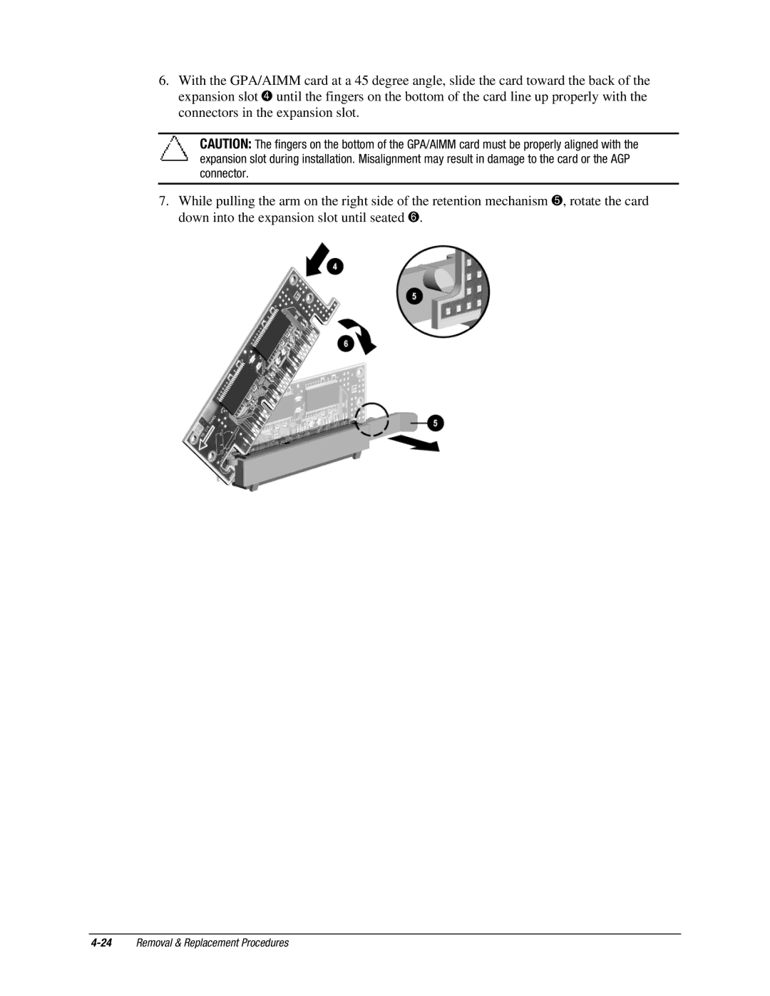 Compaq EX Series, EXS Series manual 24Removal & Replacement Procedures 