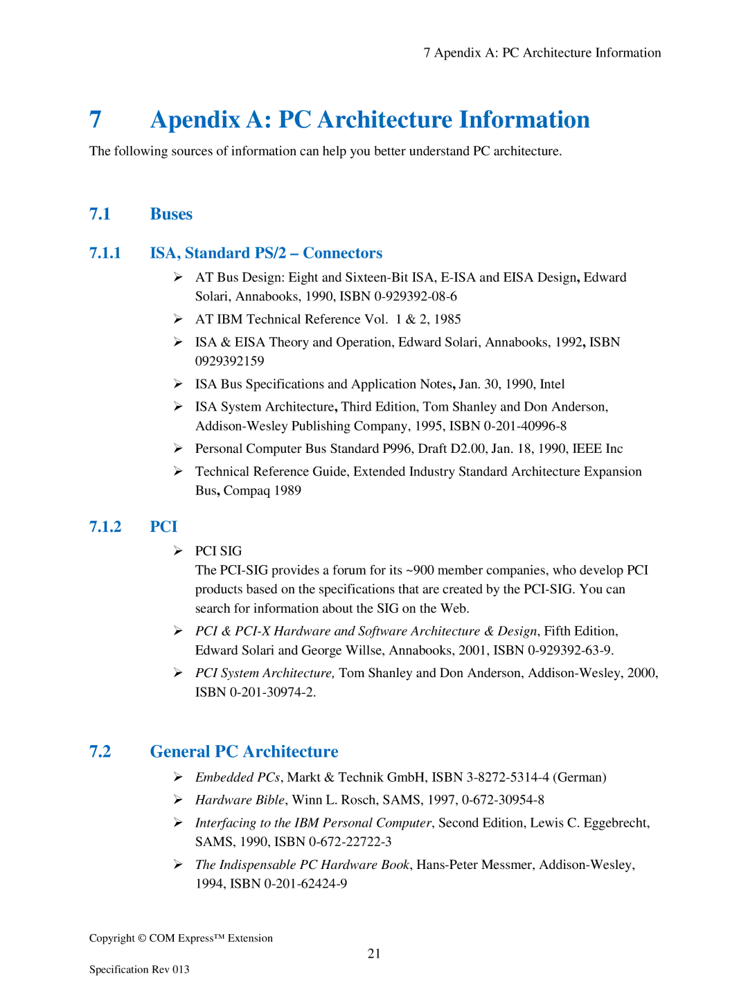 Compaq Extension Apendix a PC Architecture Information, Buses, General PC Architecture, 1 ISA, Standard PS/2 Connectors 