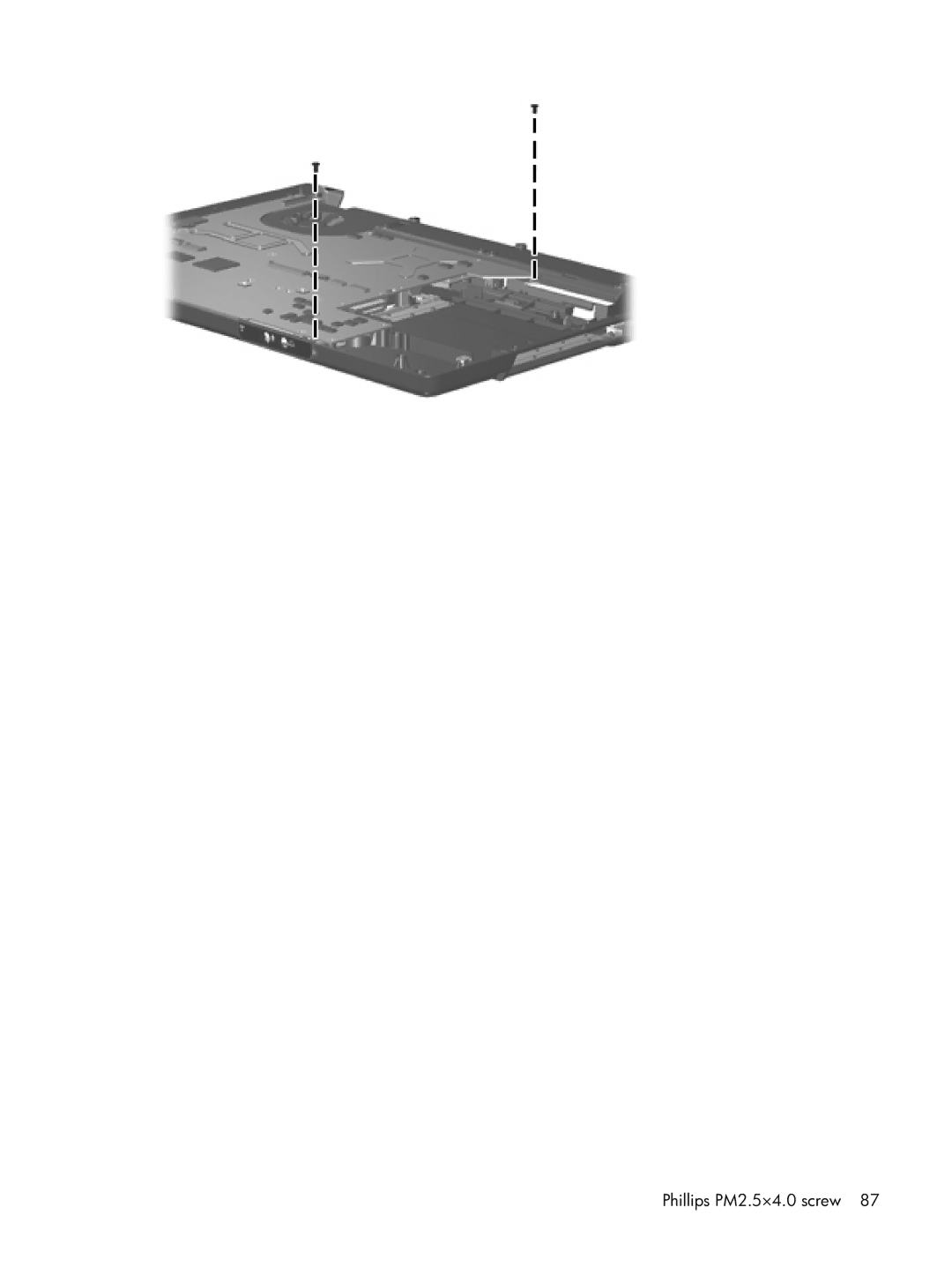 Compaq F500 manual Phillips PM2.5×4.0 screw 