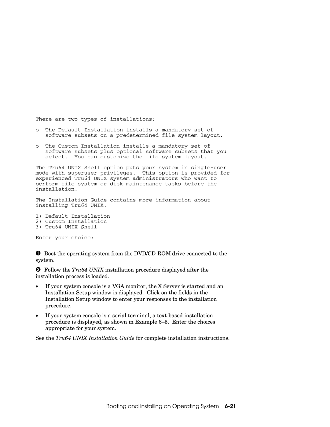 Compaq GS80, GS160, GS320 manual Booting and Installing an Operating System 