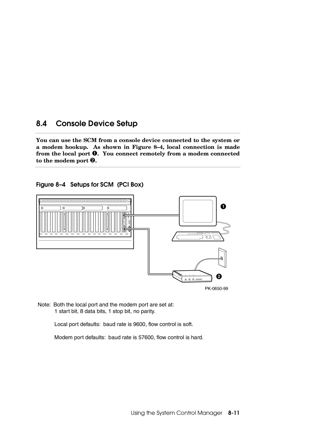 Compaq GS320, GS160, GS80 manual Console Device Setup, Setups for SCM PCI Box 