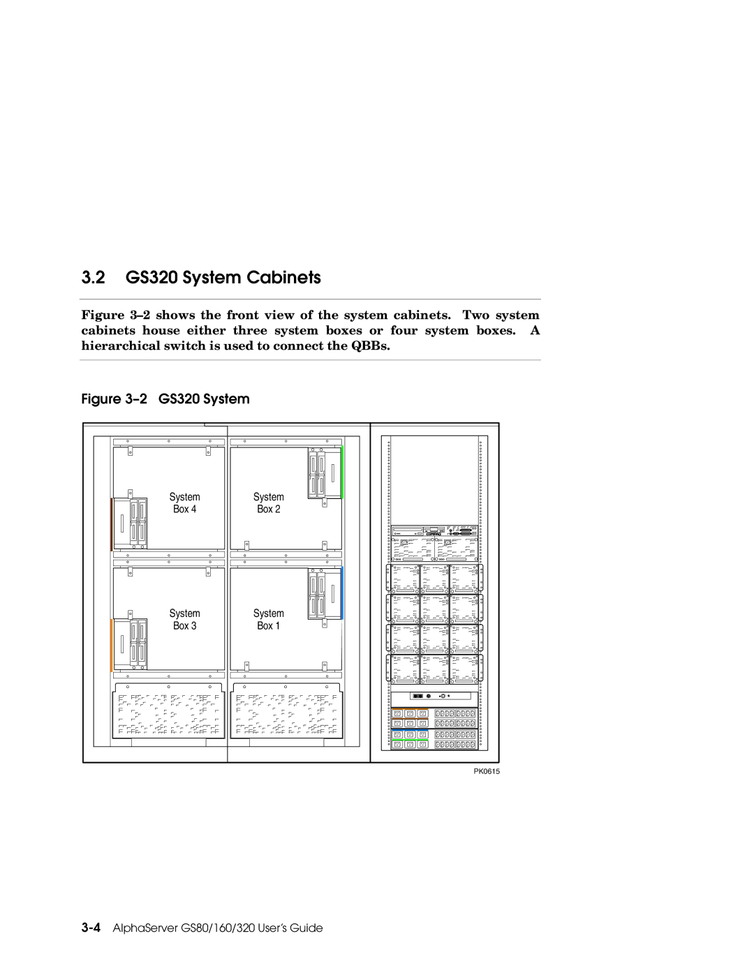 Compaq GS160, GS80 manual GS320 System Cabinets 