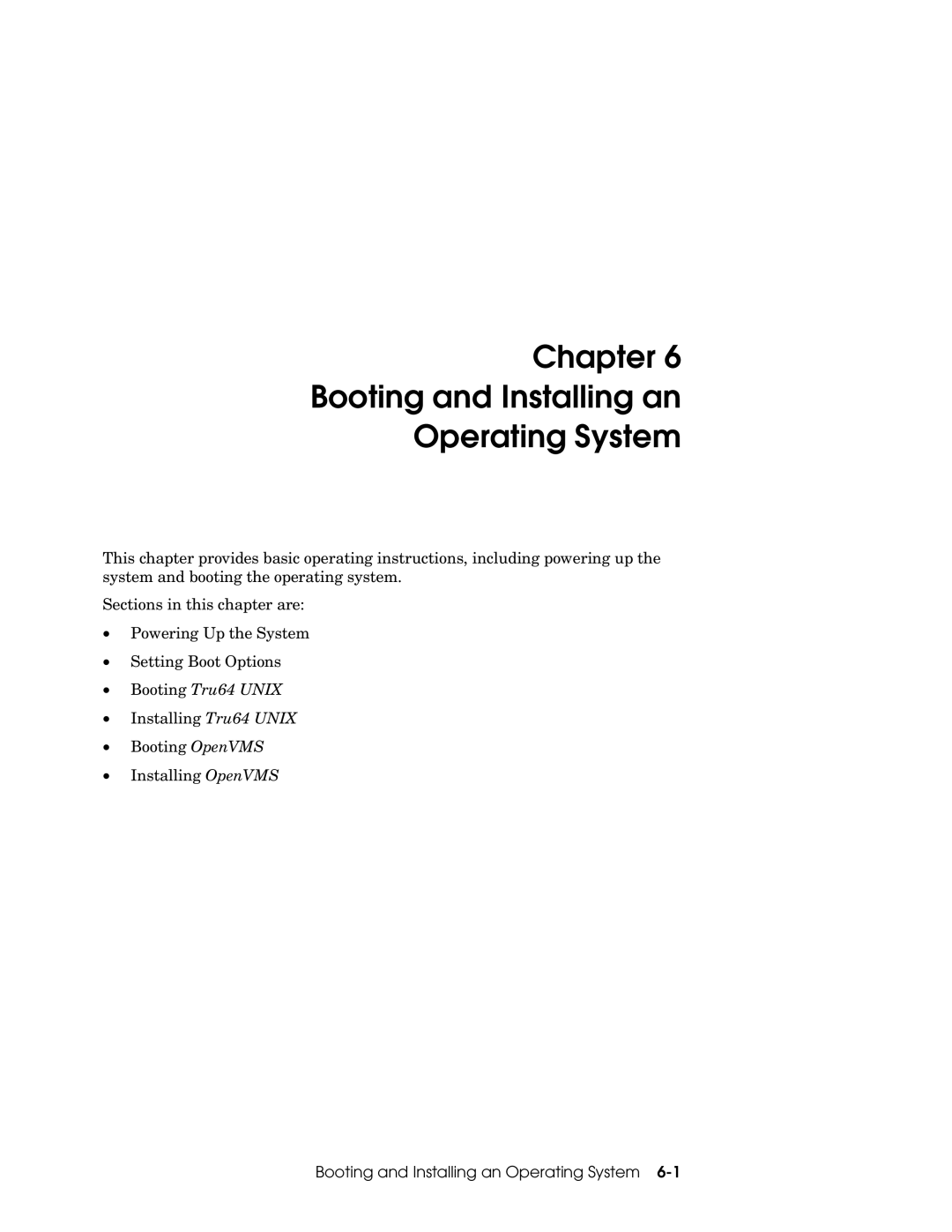 Compaq GS320, GS160, GS80 manual Chapter Booting and Installing an Operating System 