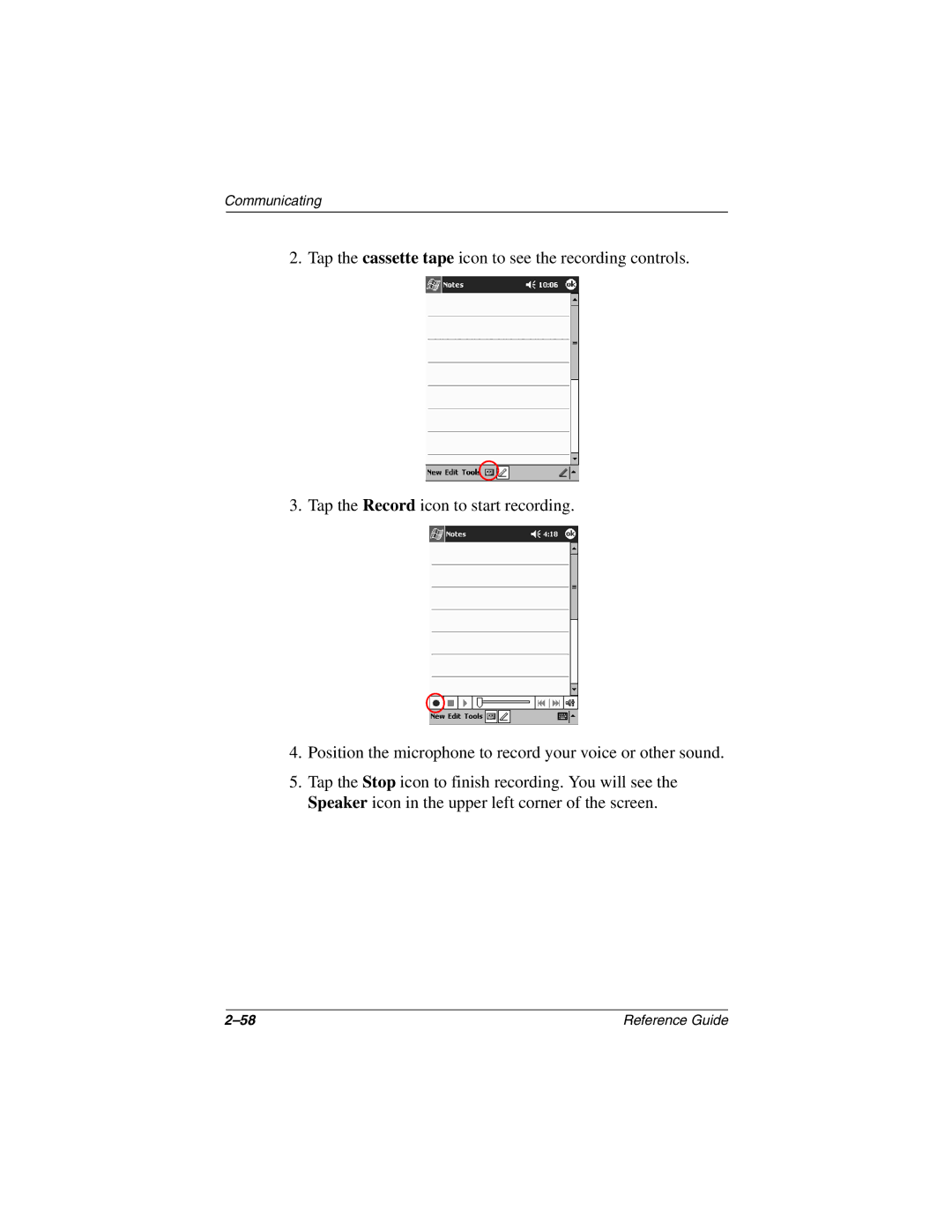 Compaq H3800 manual Communicating 