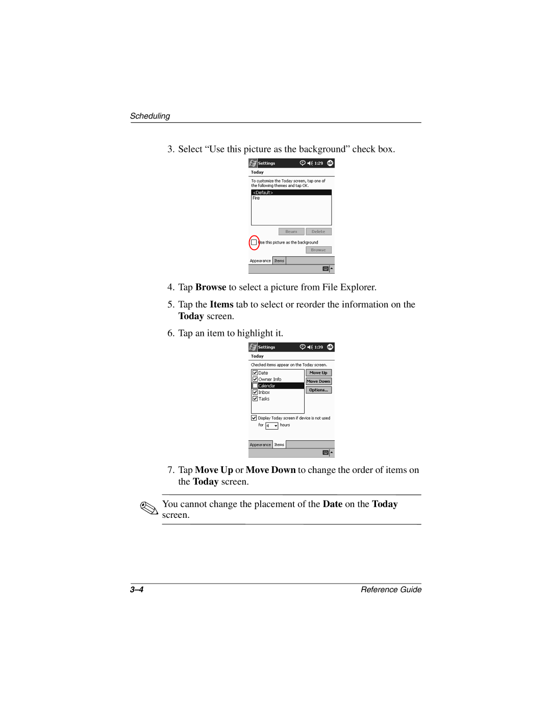 Compaq H3800 manual Scheduling 