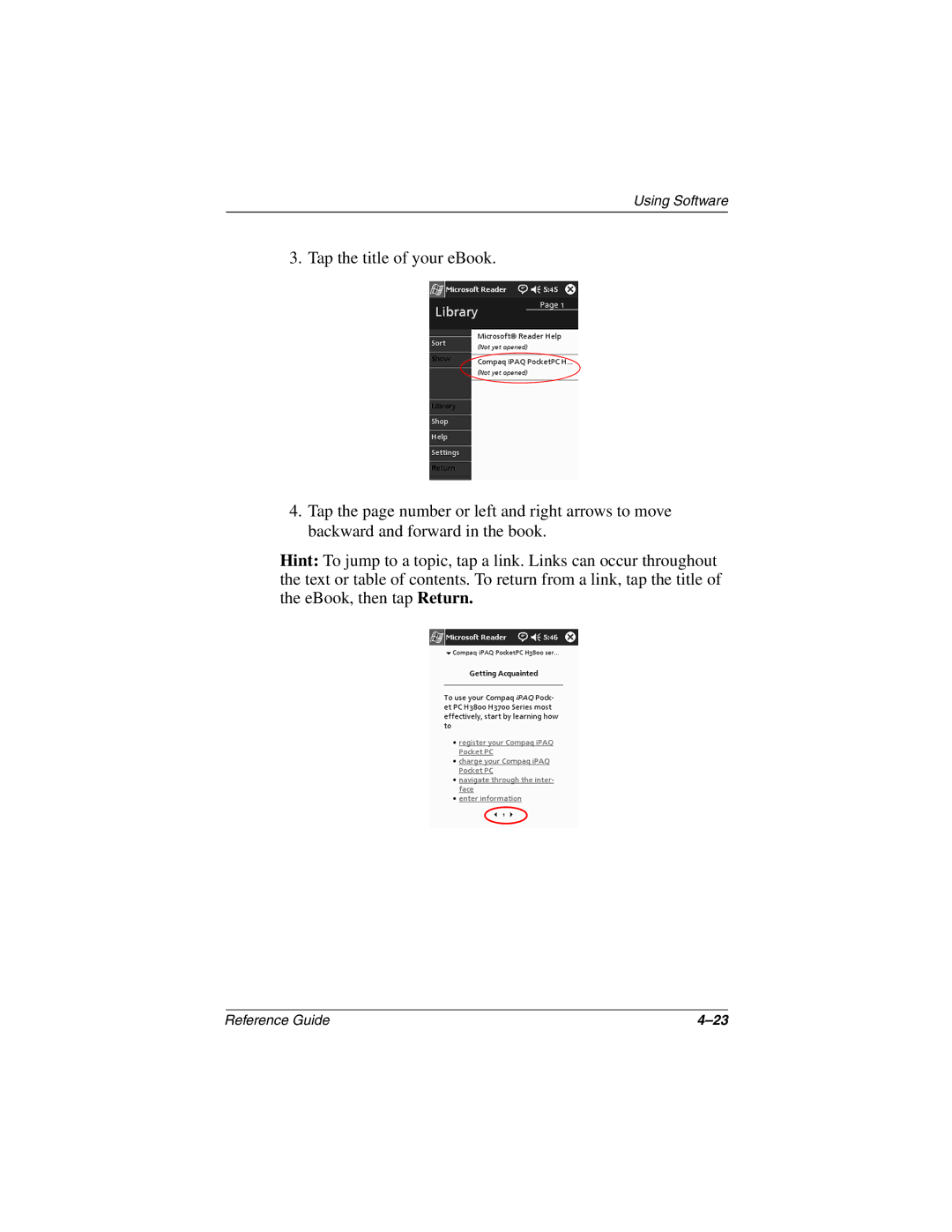 Compaq H3800 manual Reference Guide 