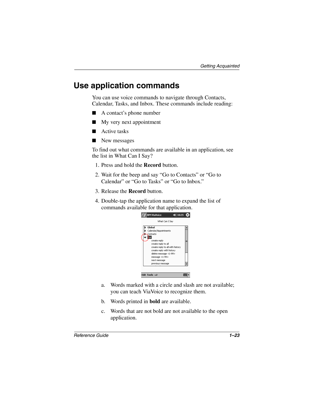 Compaq H3800 manual Use application commands 