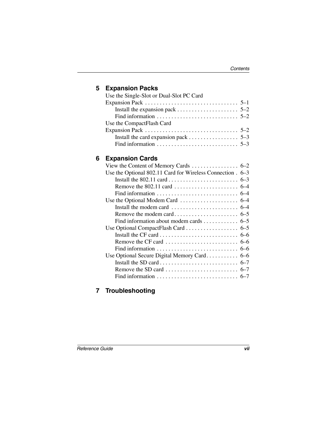 Compaq H3800 manual Troubleshooting 