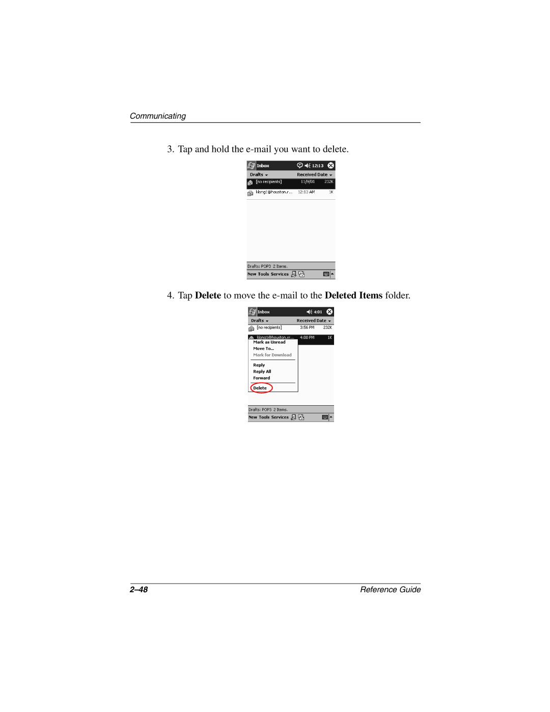 Compaq H3800 manual Communicating 