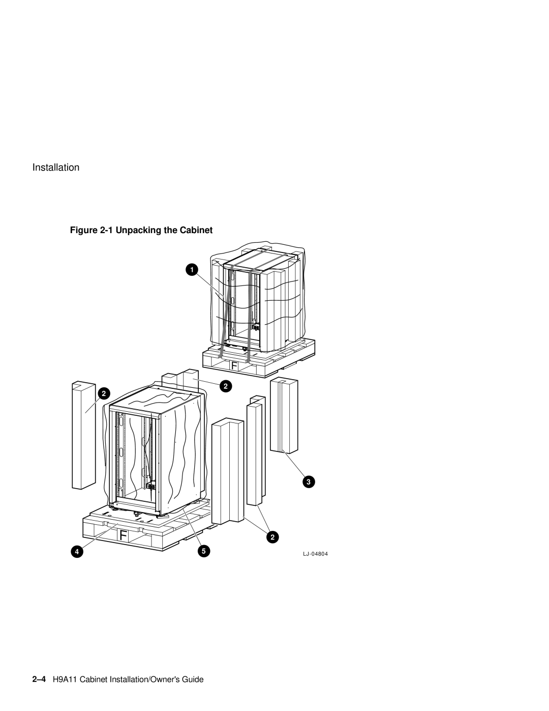 Compaq H9A11 manual Unpacking the Cabinet 