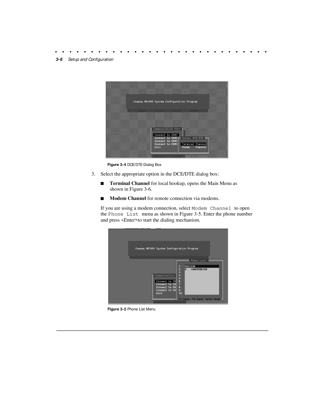 Compaq HB1004 manual 6Setup and Configuration 