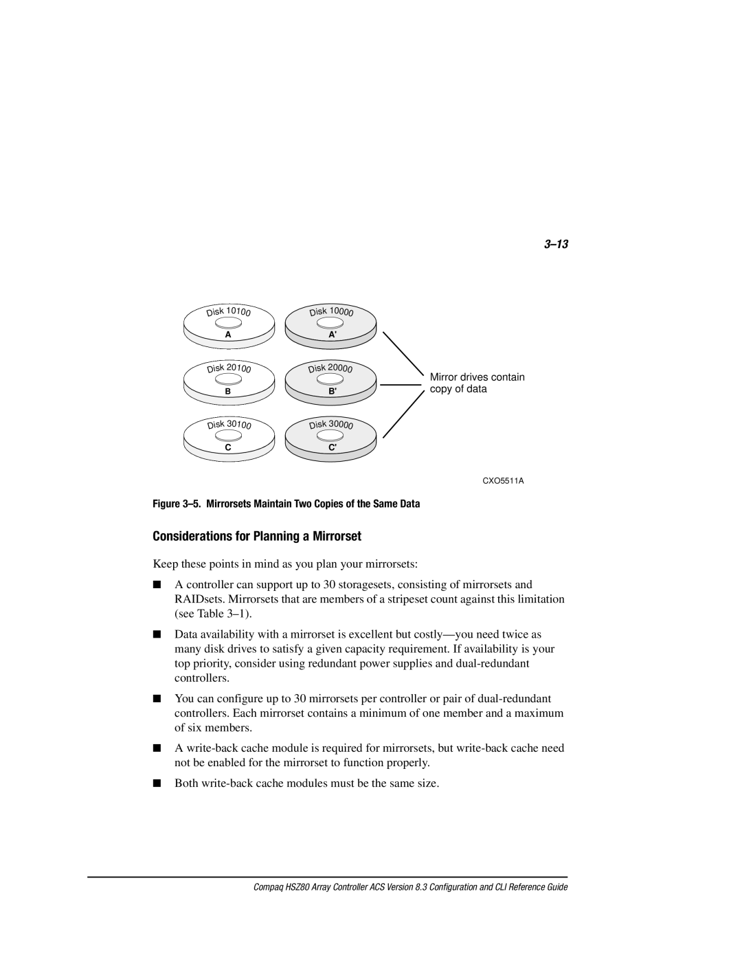 Compaq HSZ80 manual Considerations for Planning a Mirrorset, Mirrorsets Maintain Two Copies of the Same Data 