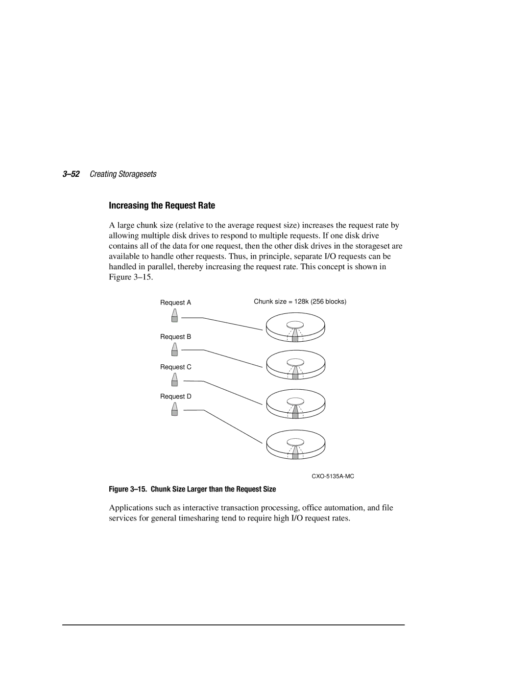 Compaq HSZ80 manual Increasing the Request Rate, 52Creating Storagesets 