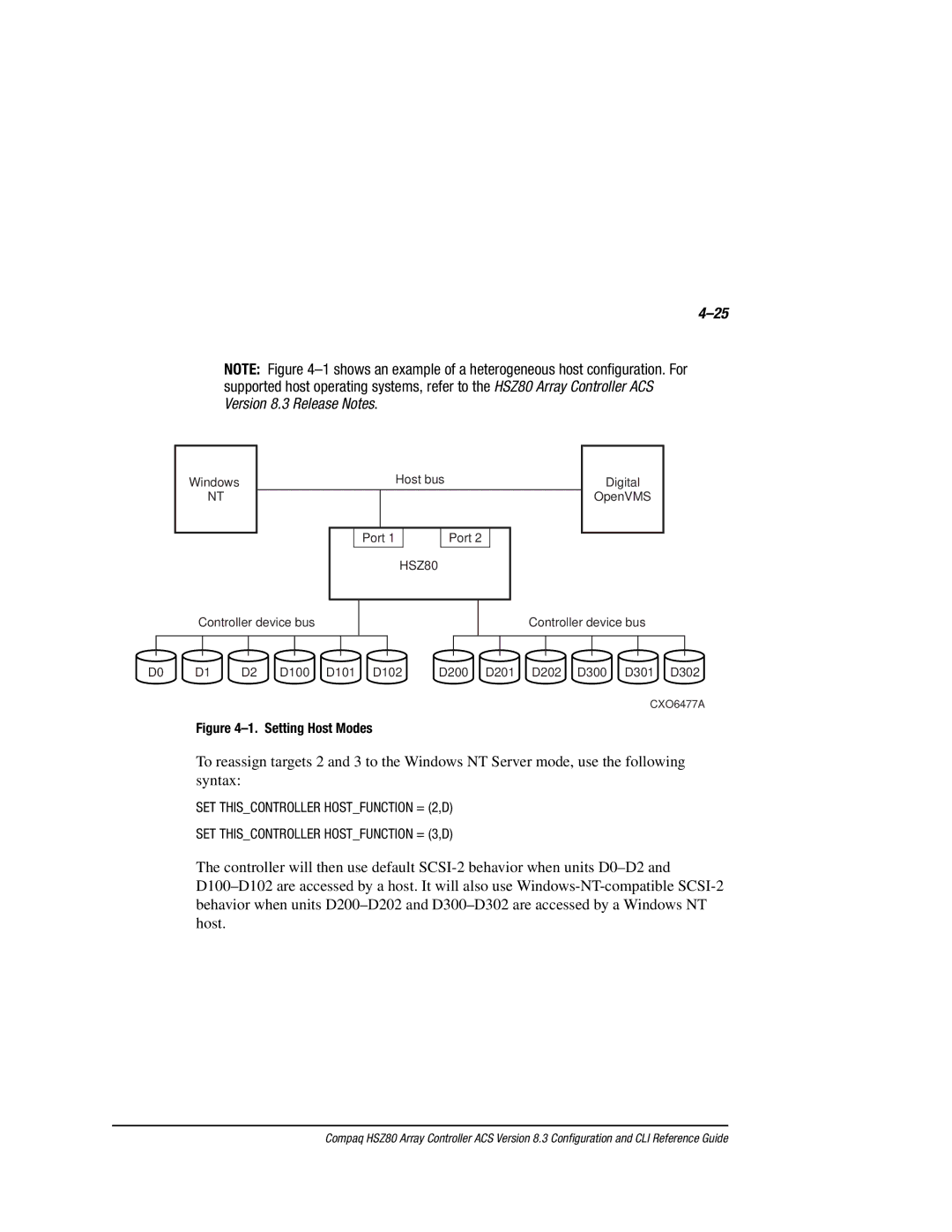 Compaq HSZ80 manual Setting Host Modes 