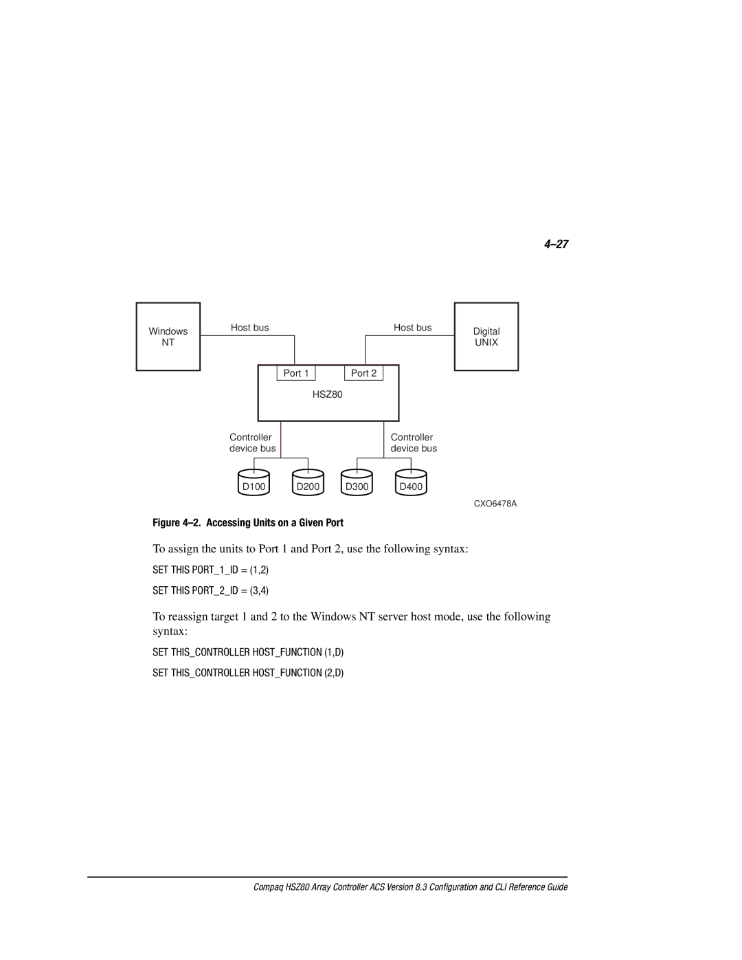 Compaq HSZ80 manual Accessing Units on a Given Port 