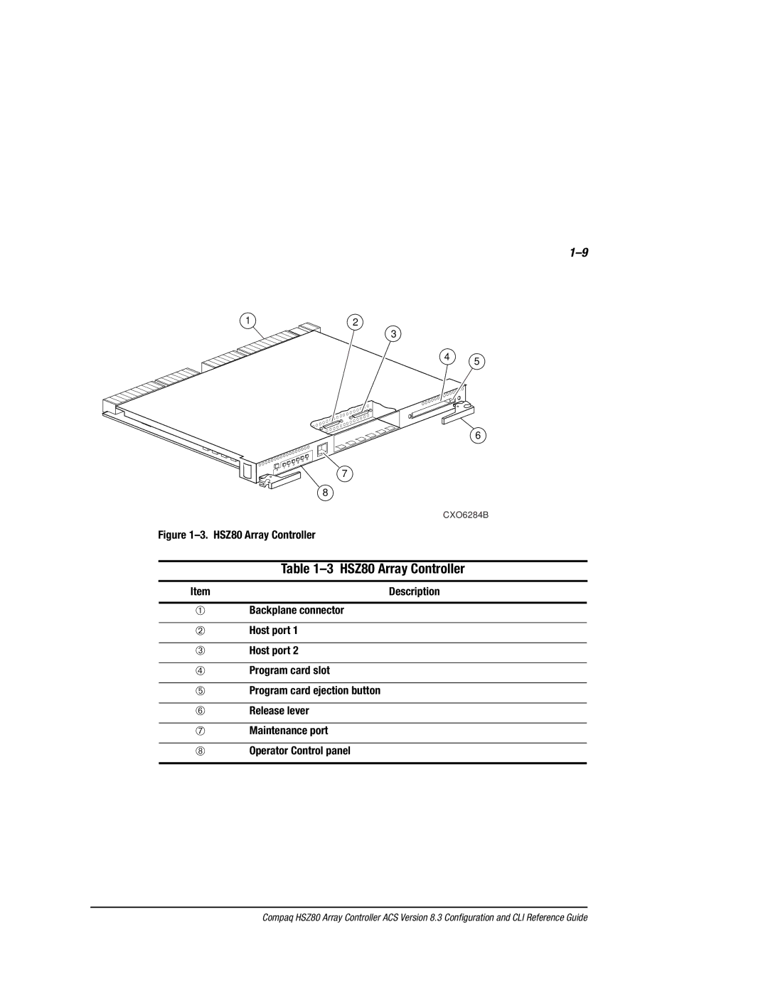 Compaq manual HSZ80 Array Controller 