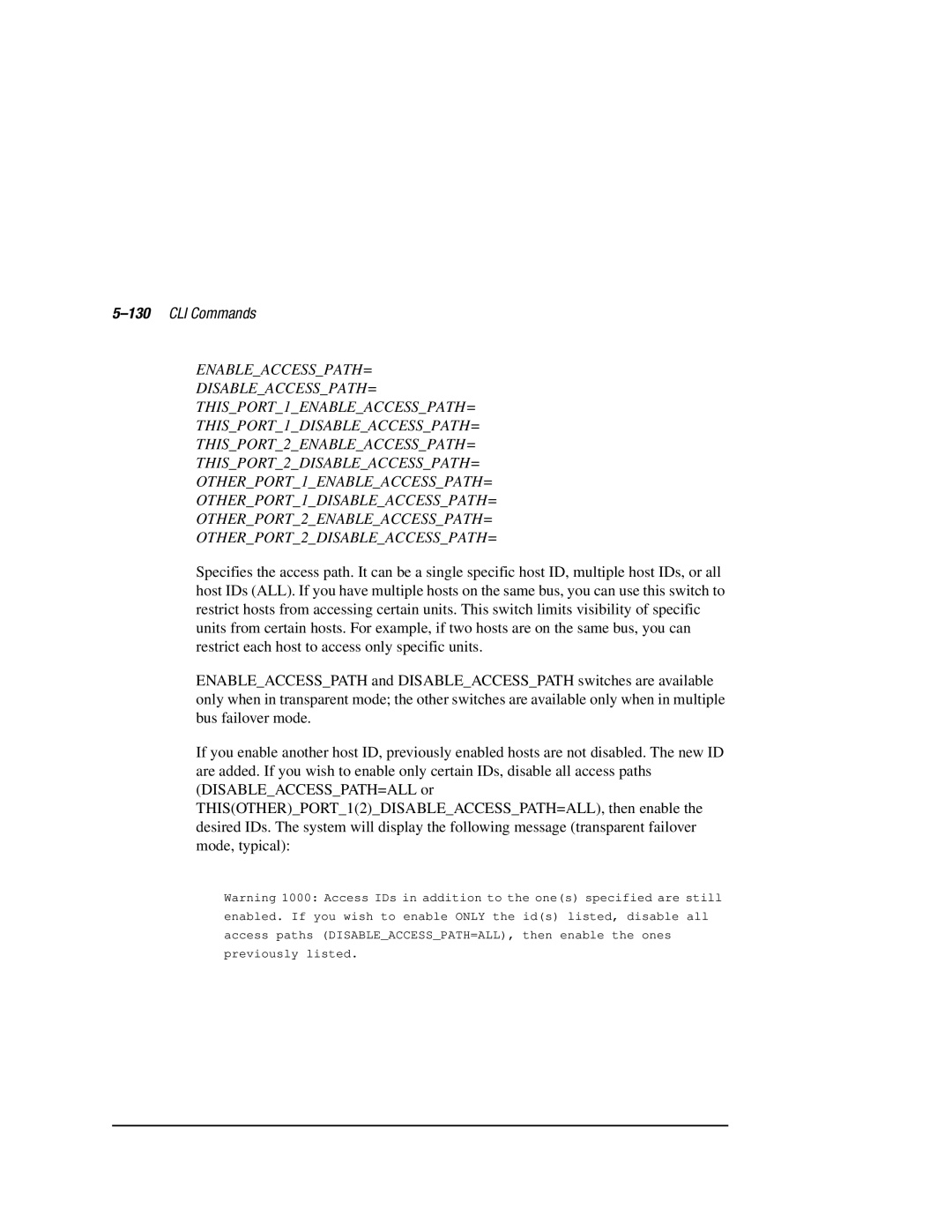 Compaq HSZ80 manual 130CLI Commands 