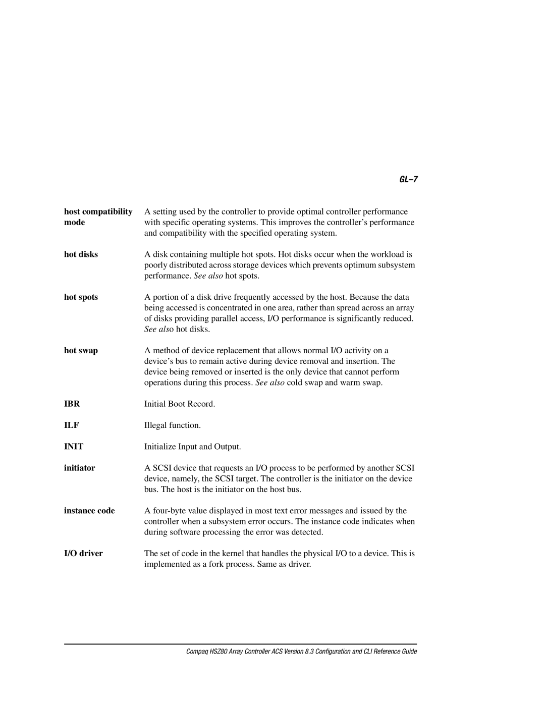 Compaq HSZ80 manual Ibr 