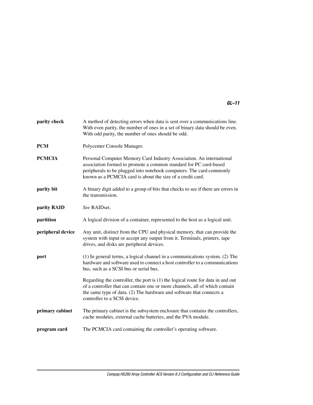 Compaq HSZ80 manual Pcm 