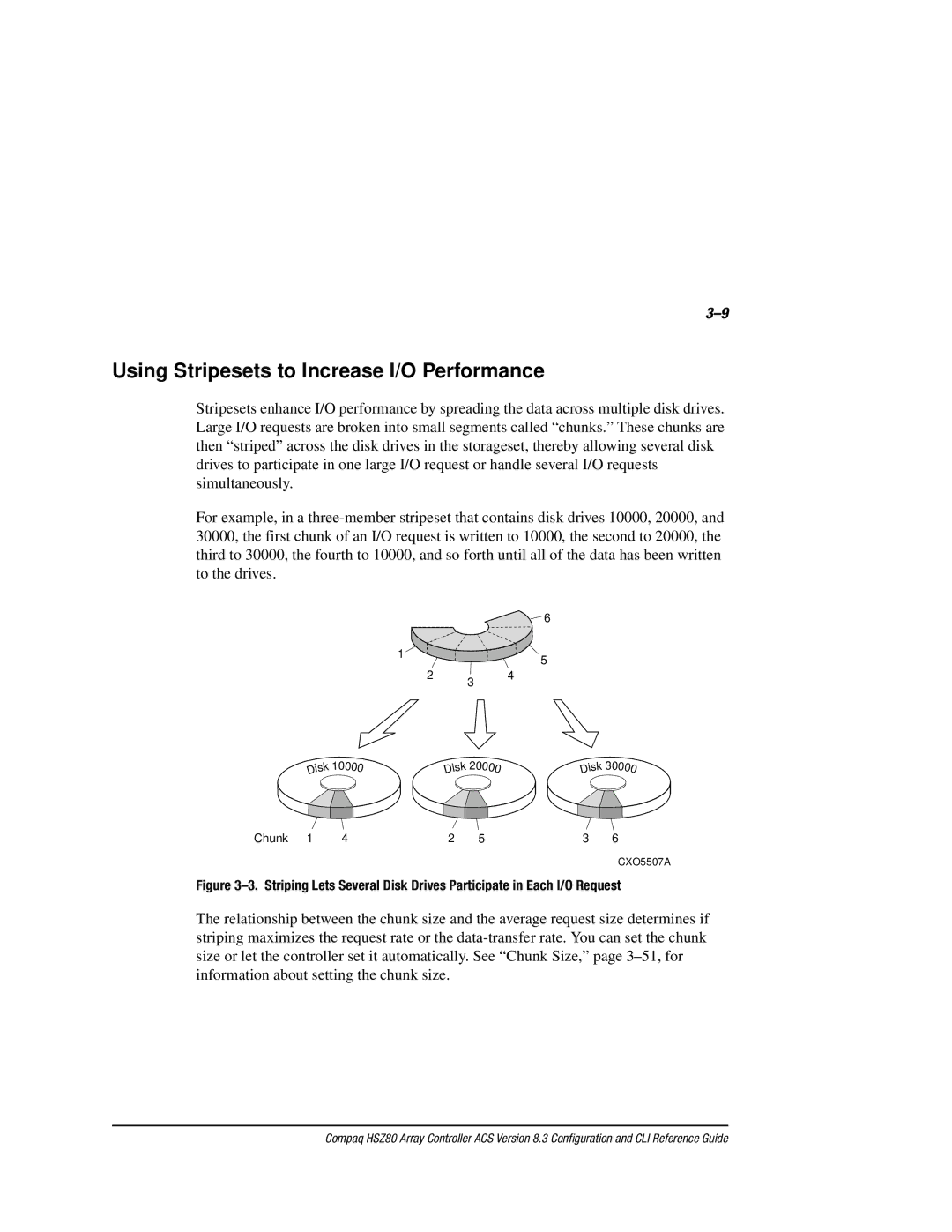 Compaq HSZ80 manual Using Stripesets to Increase I/O Performance 