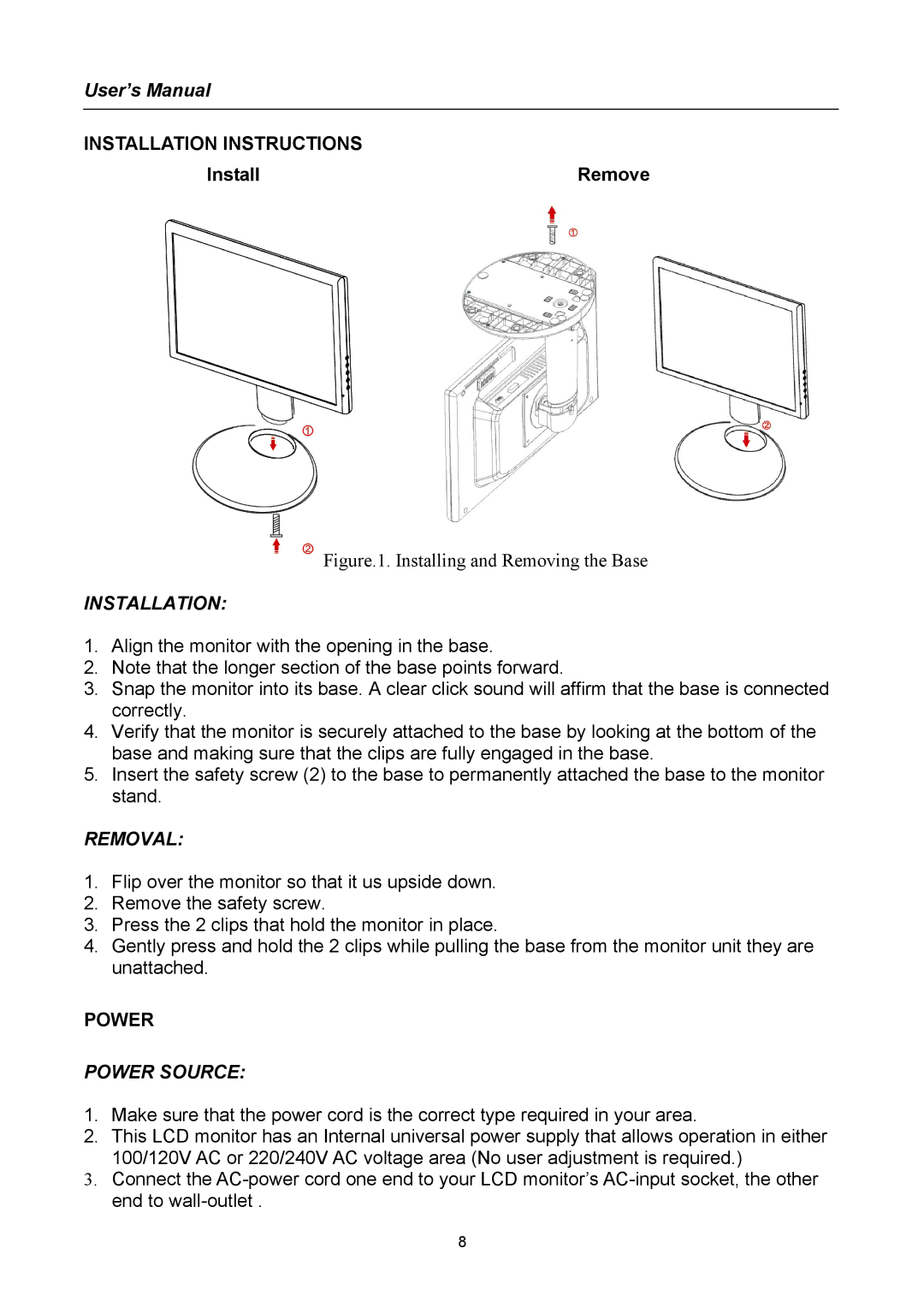 Compaq HW194 user manual Installation Instructions, Power 